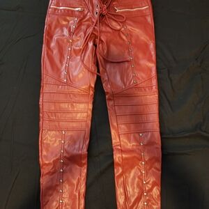 Stylish Red Skinny Pants
